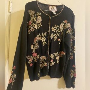 Vintage tiara international cardigan sweater